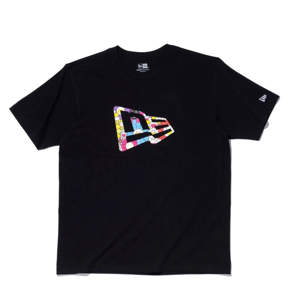 New Era X Takashi Murakami Flag Relaxed Fit XL Black T-shirt TM/KK Unopened NEW